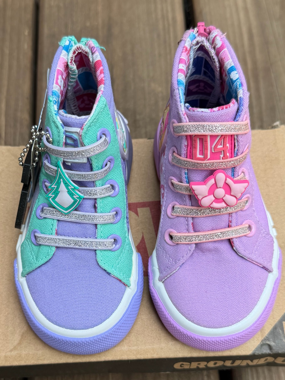 Ground Up x Paw Patrol Skye Everest Hightop Sneakers Size 6 NEW in BOX